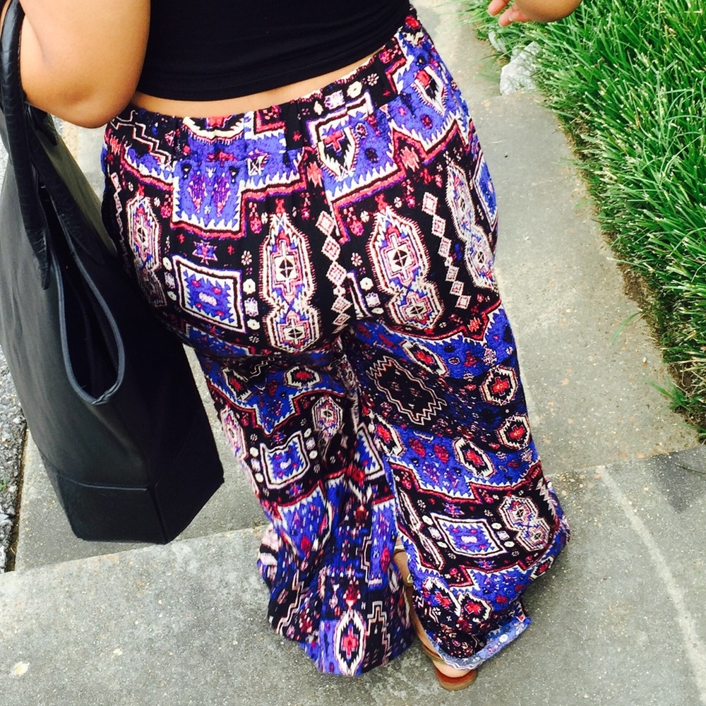 Forever 21 tribal palazzo pants!